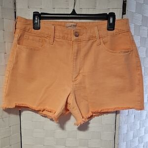 Universal Threads Size 12 Women's Orange Denim Shorts